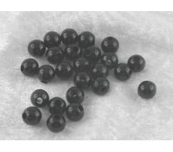 25 Perlen 8mm schwarz